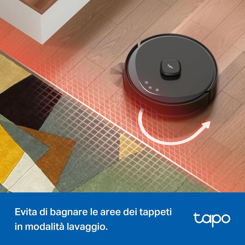 Tapo RV30 Max Plus Robot Aspirapolvere, All-in-one, Doppia Navigazione LiDAR+IMU,⚠️Aggiungi al carrello: Una Lampadina Smart gratis! gratis!