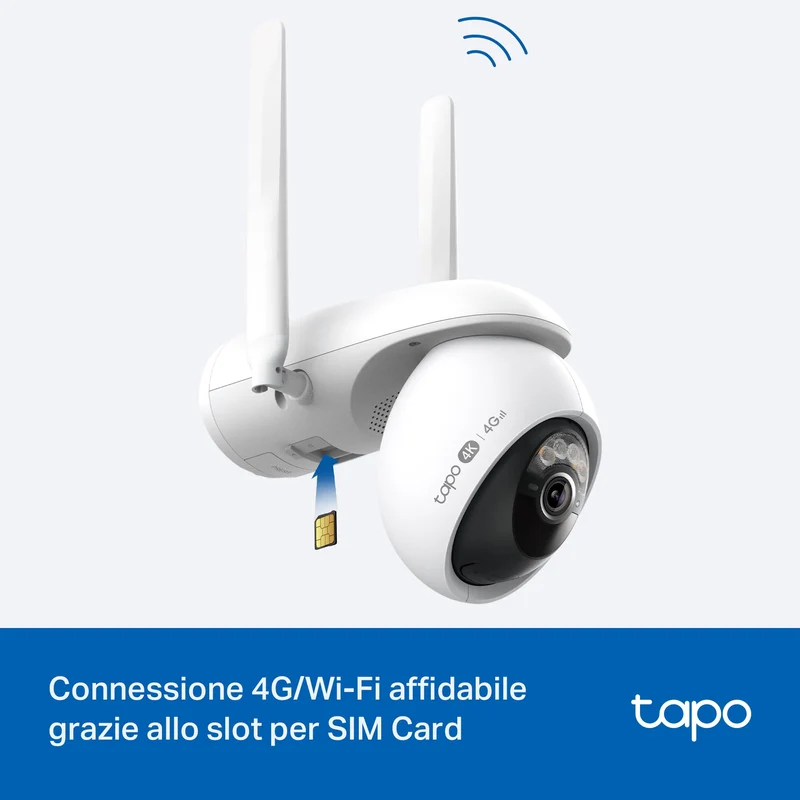 Tapo C665G KIT + H500 HomeBase – Kit Sicurezza 4G con Storage Locale
