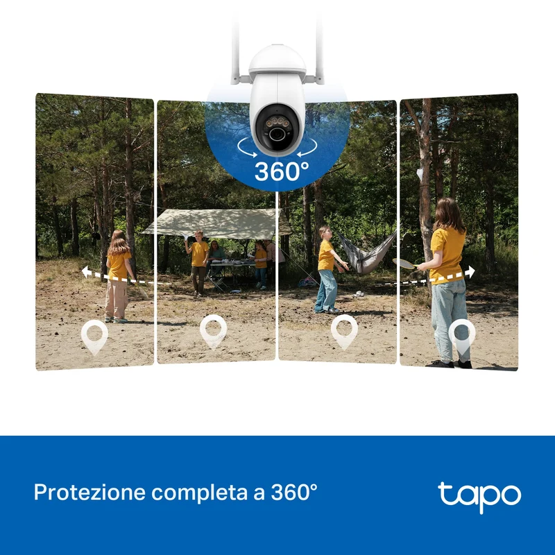 Tapo C665G KIT + H500 HomeBase – Kit Sicurezza 4G con Storage Locale