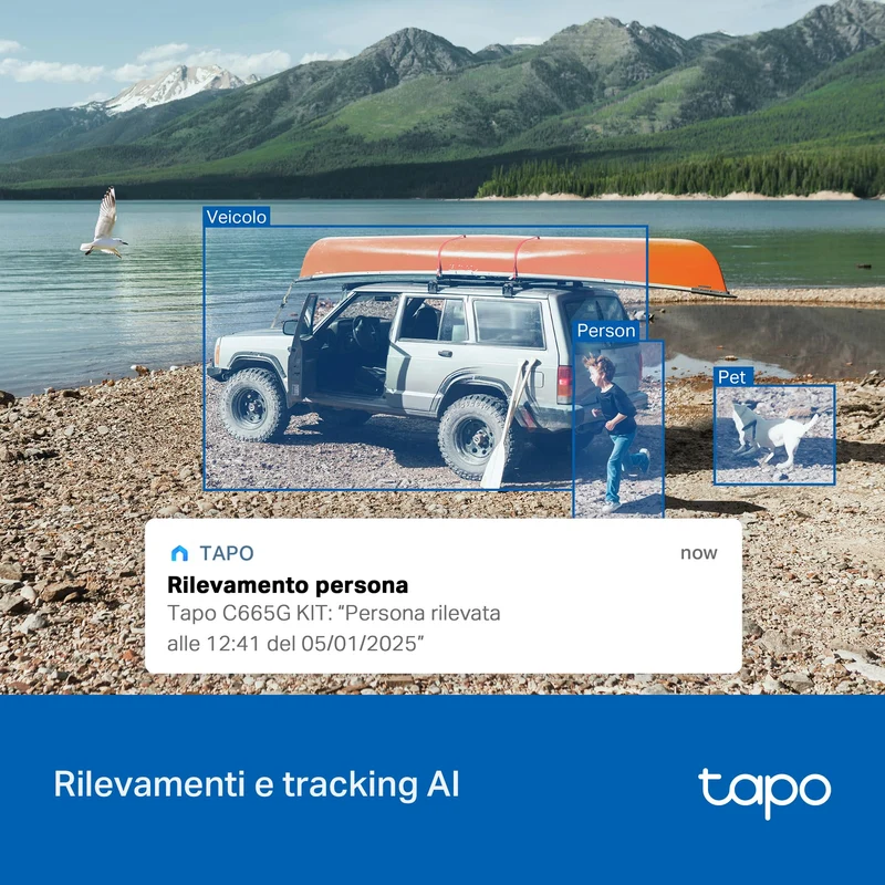 Tapo C665G KIT + H500 HomeBase – Kit Sicurezza 4G con Storage Locale