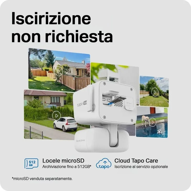 Tapo C675D KIT + H500 HomeBase – Kit Sicurezza 4K Dual-Lens con Storage Locale