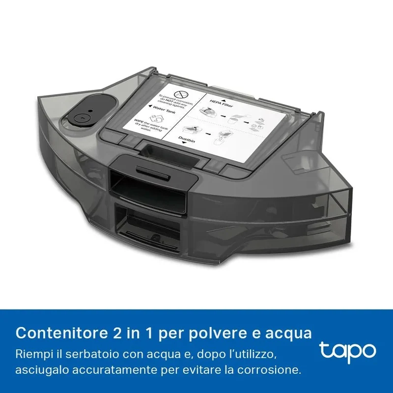 Tapo RVA500 Serbatoio Acqua e Contenitore Polvere 2-in-1, Compatibile con RV20/RV30