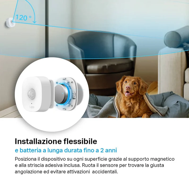 Tapo T100 Sensore di Movimento, ⚠️Tapo Hub Necessario