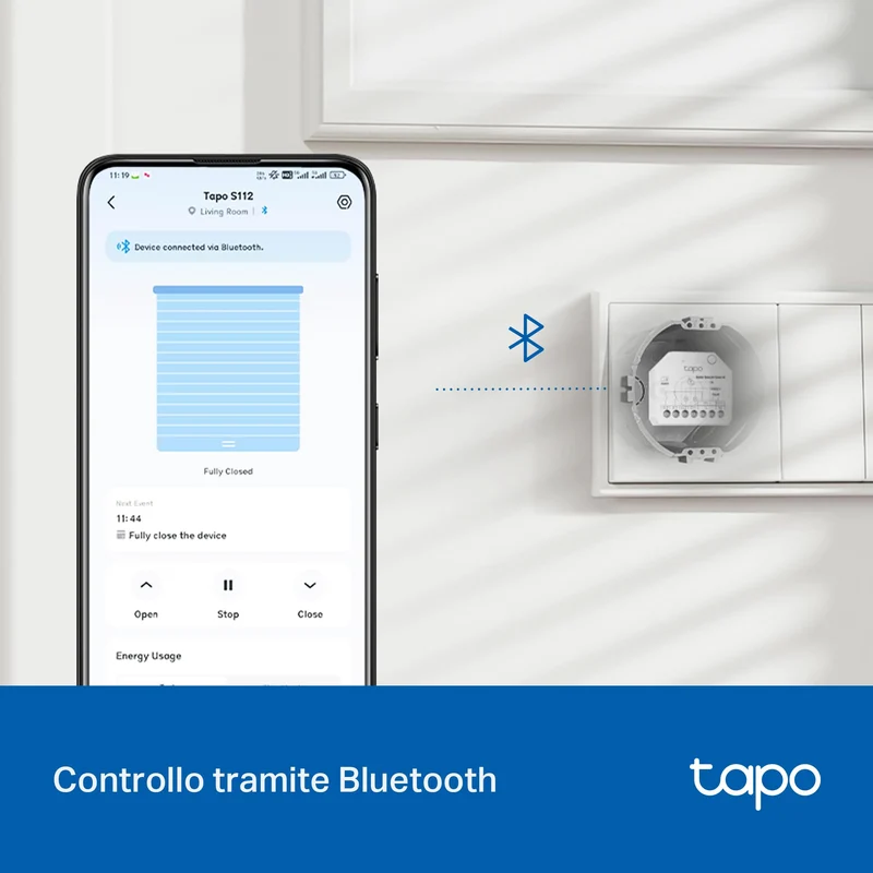 Tapo S112 Relè Interruttore con Misurazione di Consumo, Intelligente WiFi e Bluetooth a 2 Canali 6A, 3pz