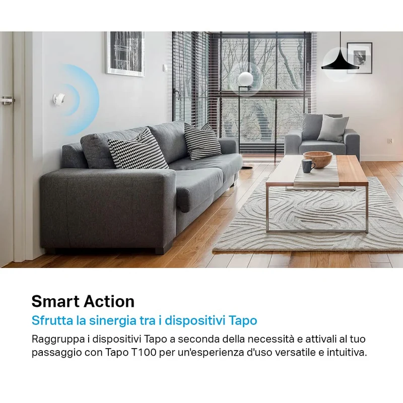 Tapo T100 Sensore di Movimento, ⚠️Tapo Hub Necessario, 3pz
