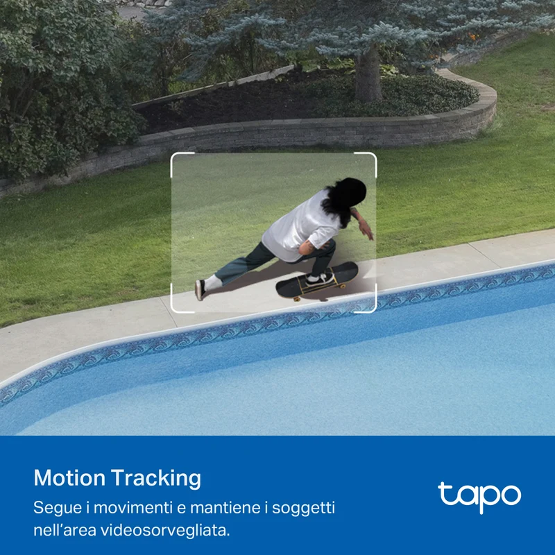 Tapo C530WS Telecamera WiFi Esterno 3K 5MP, Starlight, 360° PTZ, 2pz
