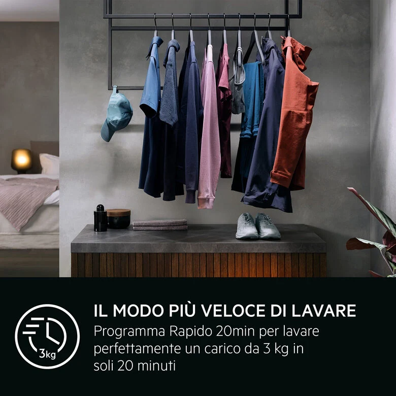 AEG Series 7000 LAVATRICE CARICA FRONTALE 10 KG CLASSE A-40% 1400 GIRI XLR7FBGH10V4 MADE IN ITALY