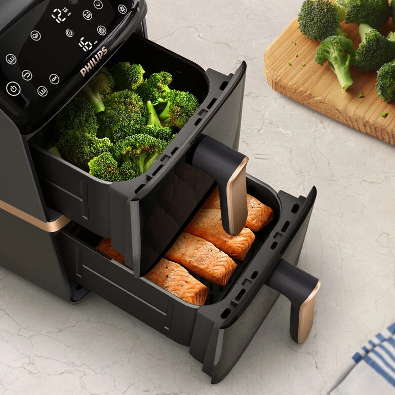 Philips 4000 series Airfryer Serie 4000 con doppio cestello verticale