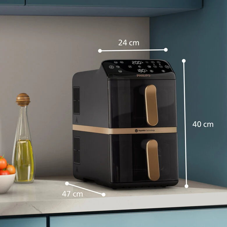 Philips 4000 series Airfryer Serie 4000 con doppio cestello verticale