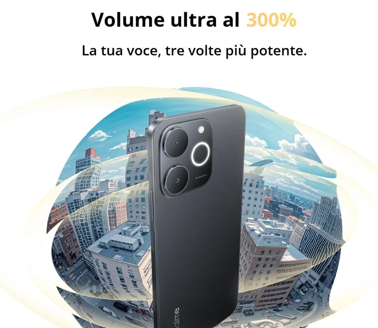 realme Note 631011009974 smartphone 17,1 cm (6.74") Doppia SIM Android 15 4G USB tipo-C 4 GB 256 GB 6000 mAh Nero