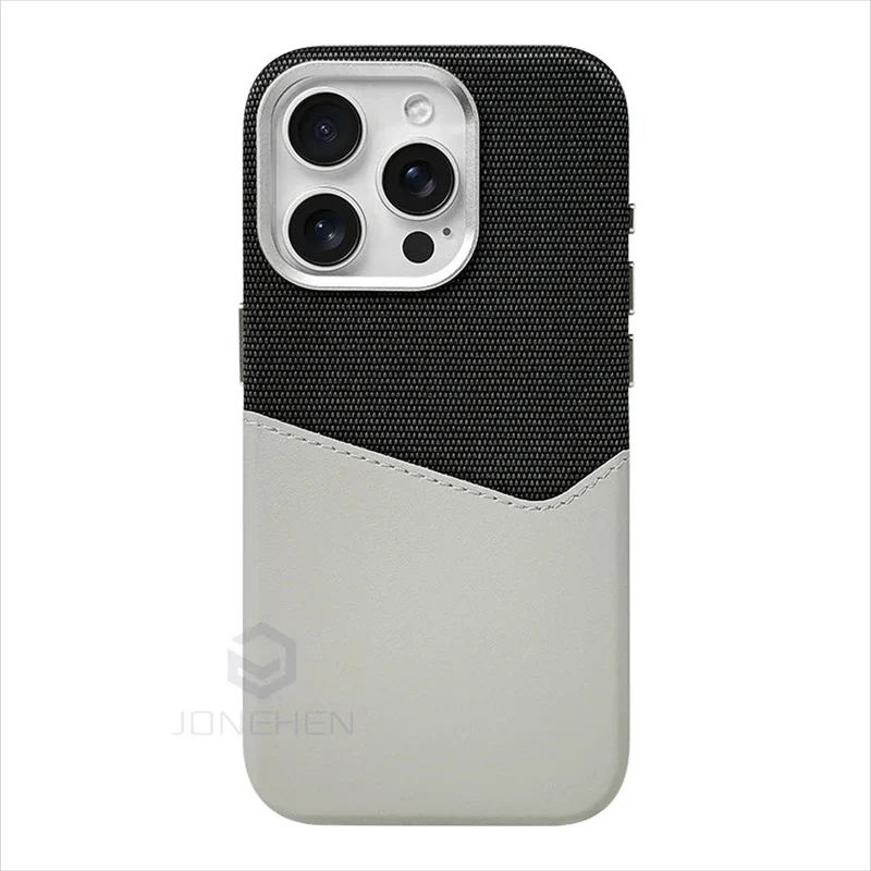 Magnetic Leather Card Holder Case for iPhone