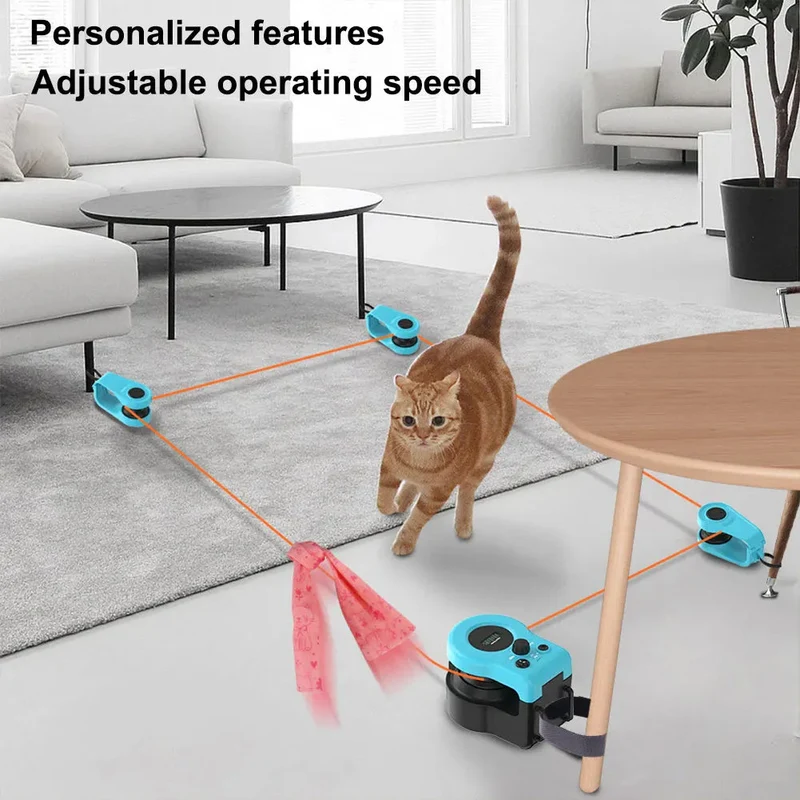 Interactive Cat Toy Chase Run Treadmill