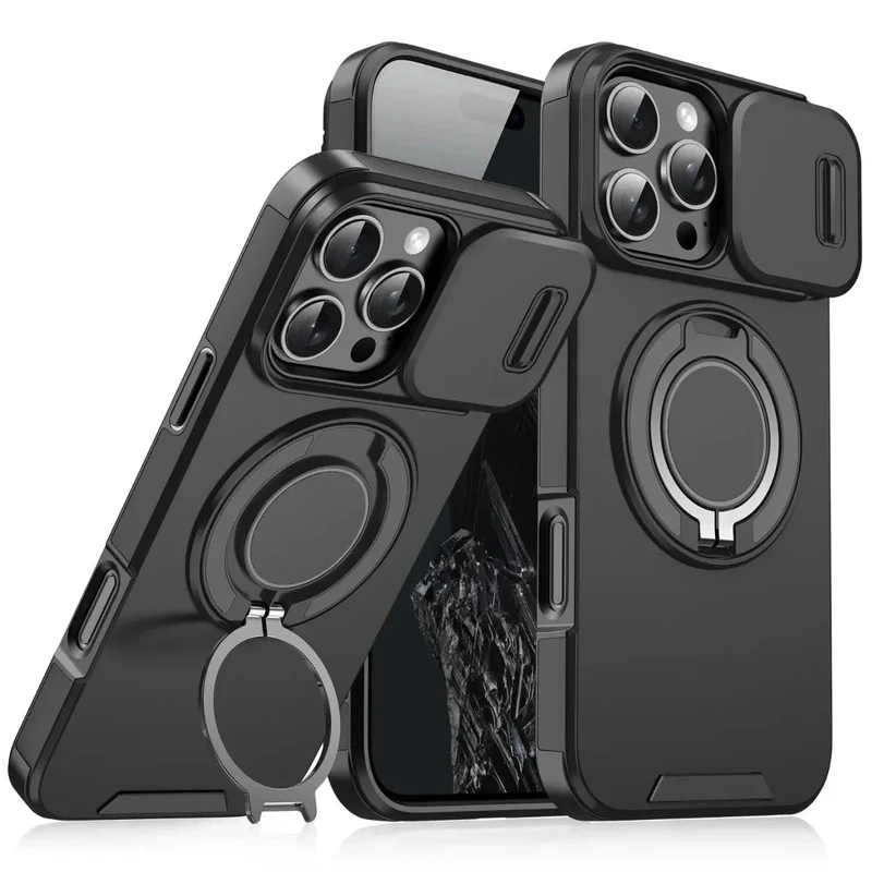 Armor Magnetic Bracket Case for iPhone