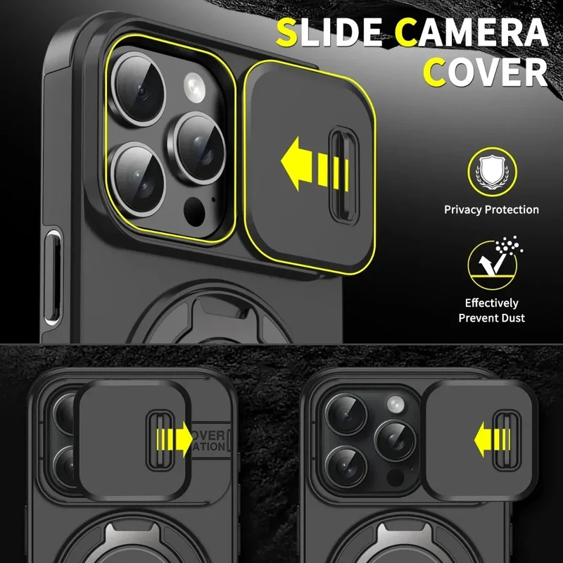 Armor Magnetic Bracket Case for iPhone