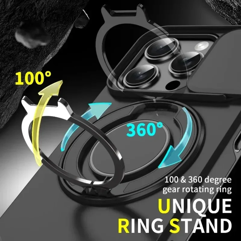 Armor Magnetic Bracket Case for iPhone