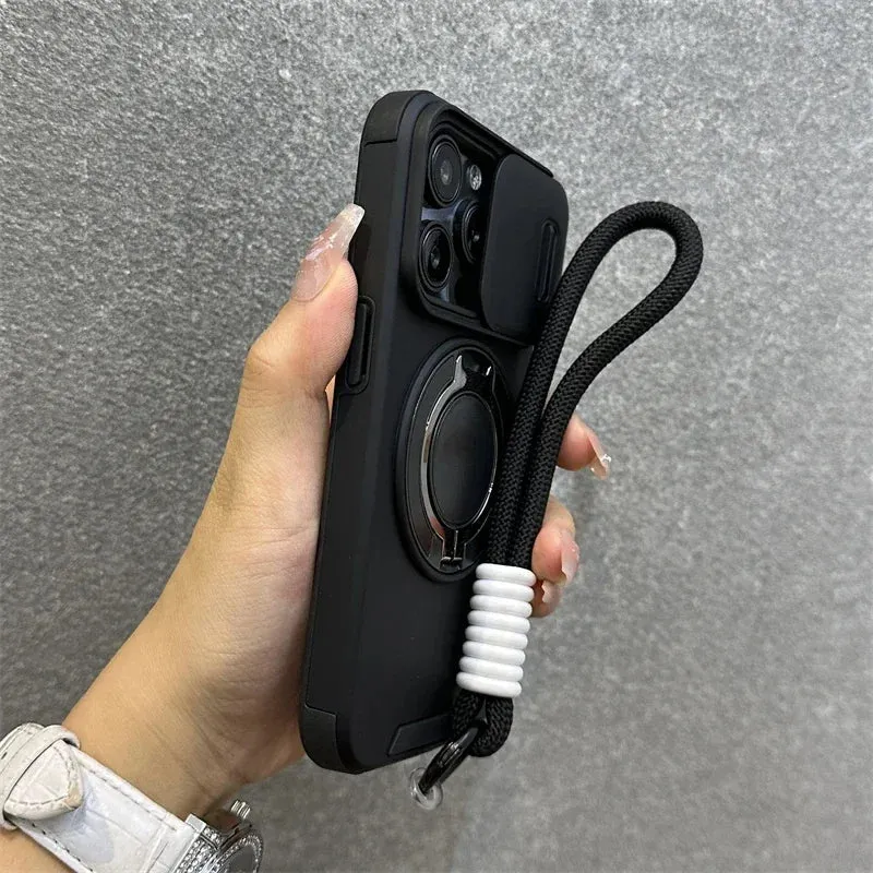 Armor Magnetic Bracket Case for iPhone