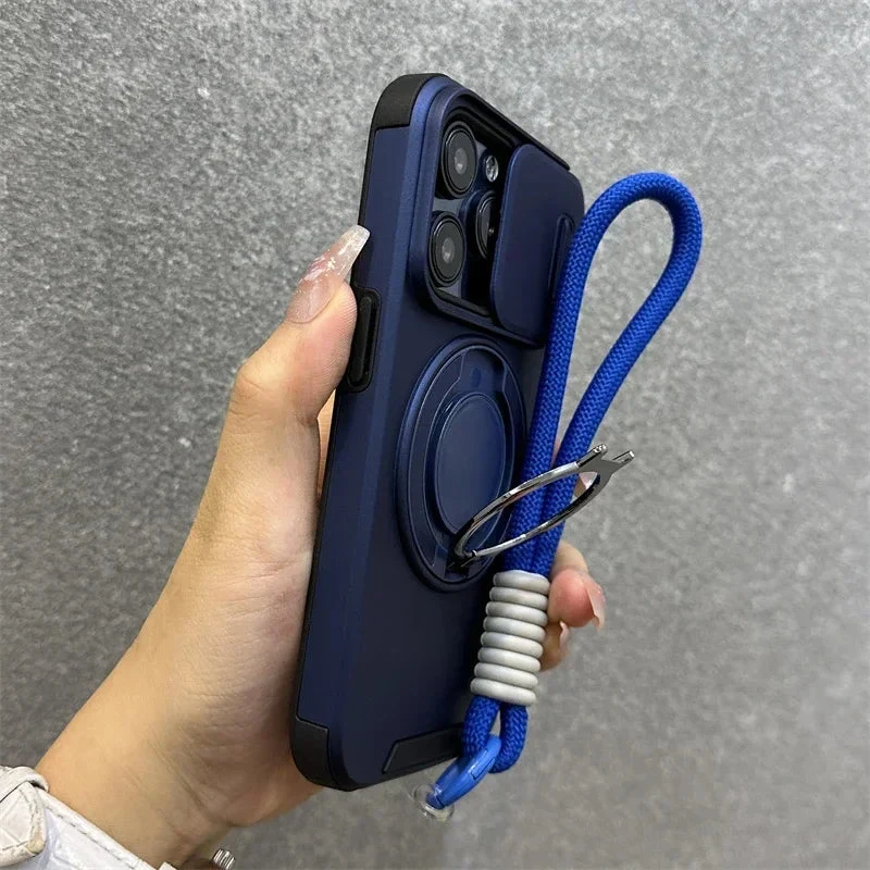 Armor Magnetic Bracket Case for iPhone