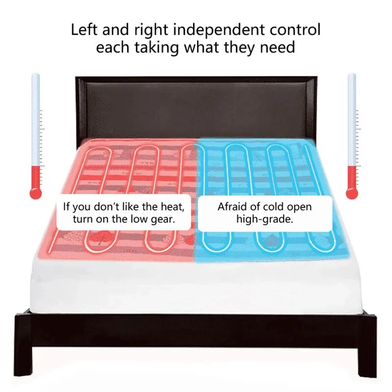 Thermal Soft Sleep Warming Winter Fleece Electric Heating Blanket