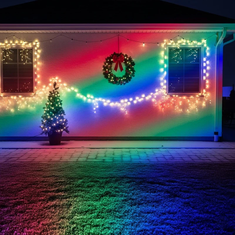 Projecteur LED Extérieur RGB Étanche avec Télécommande - Spot Extérieur IP65