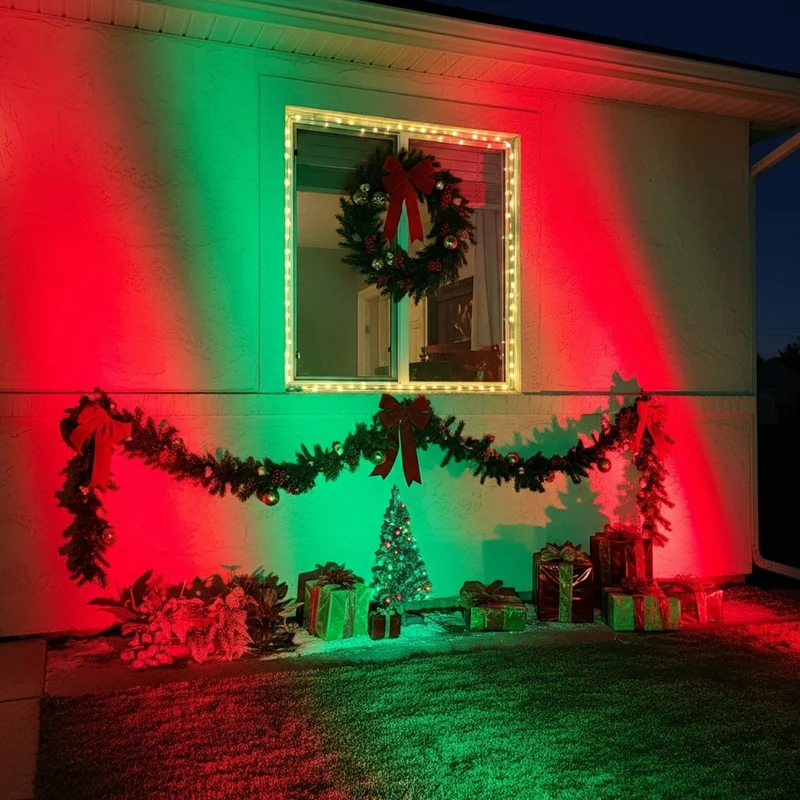 Projecteur LED Extérieur RGB Étanche avec Télécommande - Spot Extérieur IP65