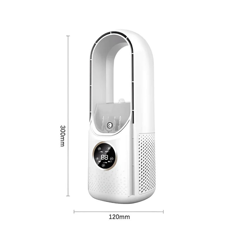 Ventilateur Silencieux Sans Lames 3 Modes de Vent