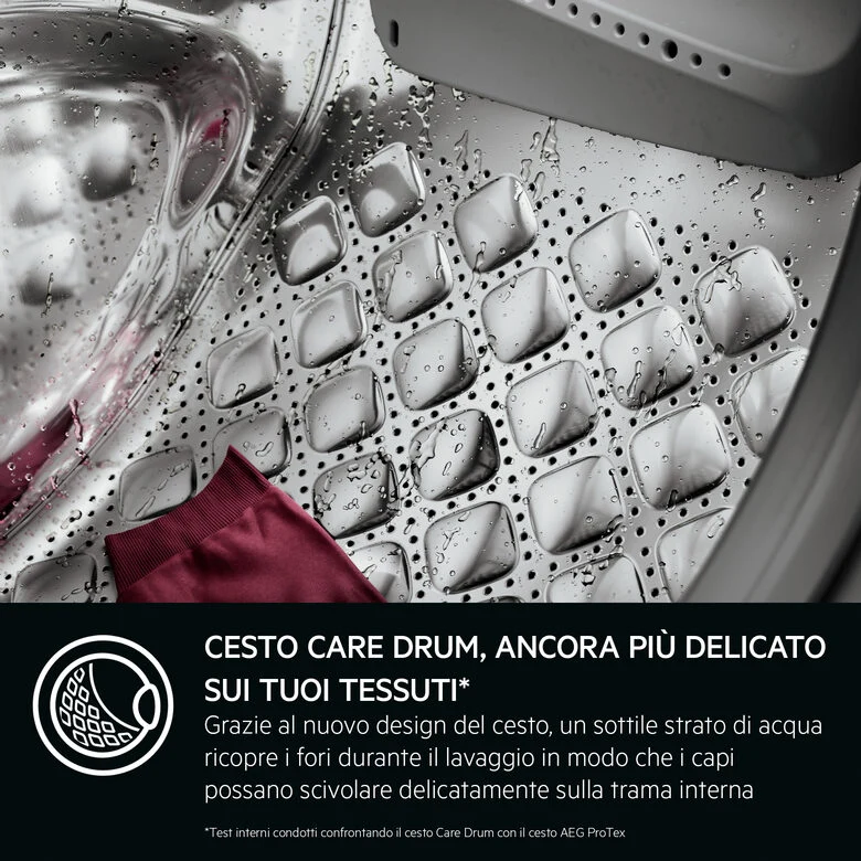 AEG LR7FD94 Serie 7000 Lavatrice A Libera Installazione 9 Kg, 1351 Giri, ProSteam®, Classe A, Bianco