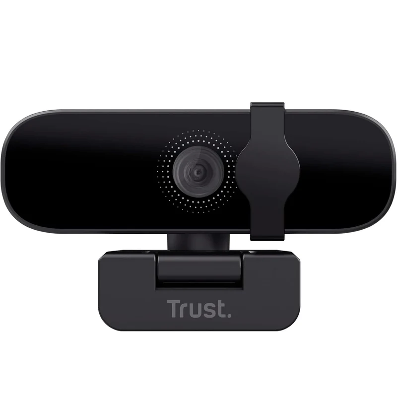 Trust Tanor 1080p Webcam PC con Microfono, Web Camera PC USB con Filtro Privacy, Fuoco Fisso 30 FPS, Plastica Riciclata 85%, Videocamera Full HD per Laptop Desktop Mac Windows Skype Zoom Teams
