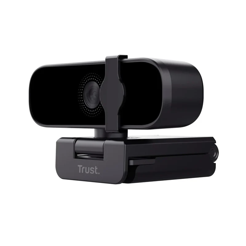 Trust Tanor 1080p Webcam PC con Microfono, Web Camera PC USB con Filtro Privacy, Fuoco Fisso 30 FPS, Plastica Riciclata 85%, Videocamera Full HD per Laptop Desktop Mac Windows Skype Zoom Teams