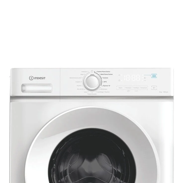 Indesit IMA 864 MY TIME IT Lavatrice A Libera Installazione 8kg, 1400 Giri, Classe A, Bianco, Display Digitale