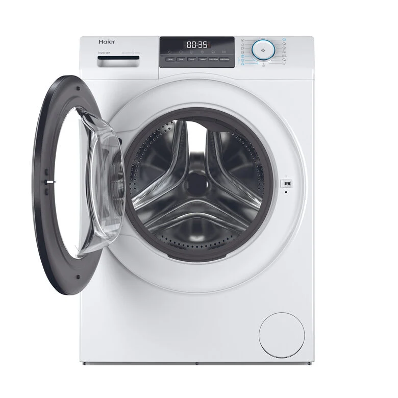 Haier HW90-BP14929A-S Lavatrice A Libera Installazione 9 Kg, 1400 Giri, AI Power Drive Inverter Motor, Pillow Drum, Classe A, Bianco