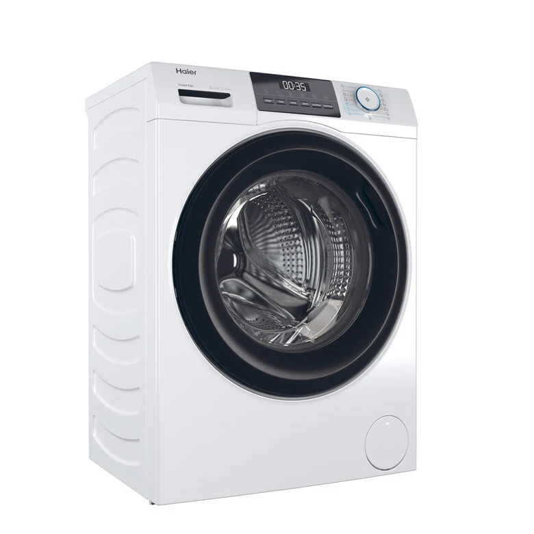 Haier HW90-BP14929A-S Lavatrice A Libera Installazione 9 Kg, 1400 Giri, AI Power Drive Inverter Motor, Pillow Drum, Classe A, Bianco