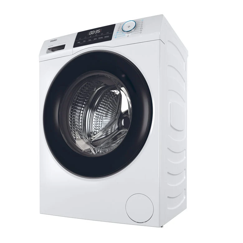 Haier HW90-BP14929A-S Lavatrice A Libera Installazione 9 Kg, 1400 Giri, AI Power Drive Inverter Motor, Pillow Drum, Classe A, Bianco