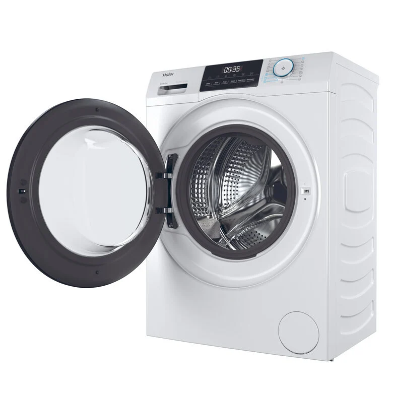 Haier HW90-BP14929A-S Lavatrice A Libera Installazione 9 Kg, 1400 Giri, AI Power Drive Inverter Motor, Pillow Drum, Classe A, Bianco