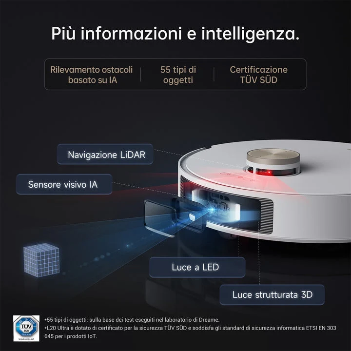 Dreame Aspirapolvere Robot L20ULTRAVM Combo