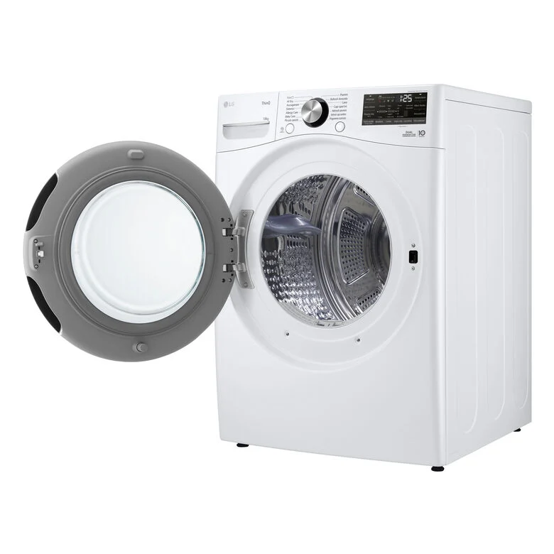 LG RH18U8AVCW Asciugatrice A Libera Installazione 18 Kg, Pompa Di Calore, Dual Inverter, Motore Direct Drive, AI Dry, Wi-Fi, Classe D, Bianca