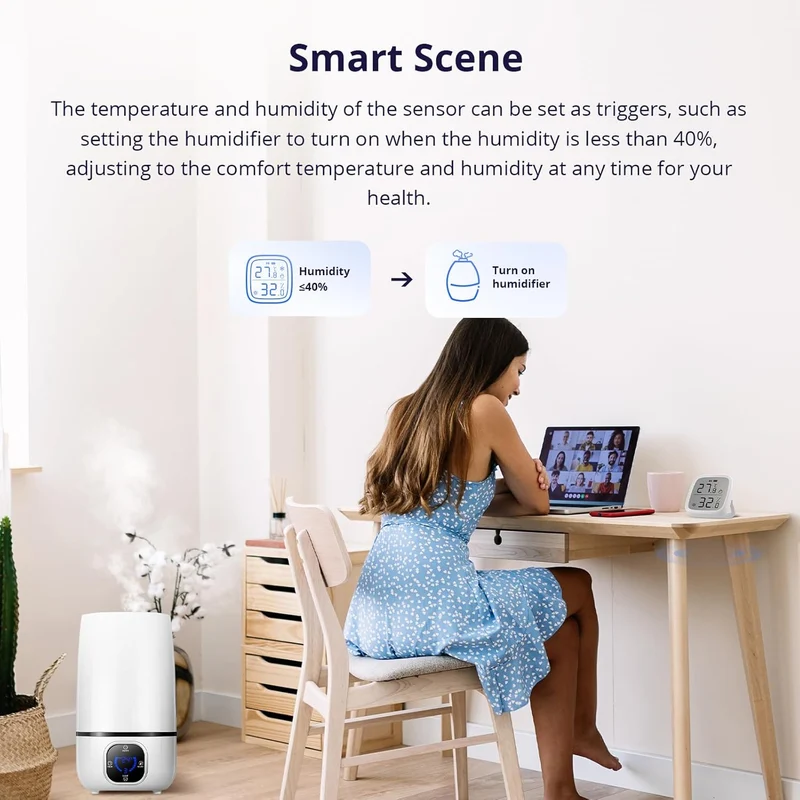 Sonoff SNZB-02D Sensore Smart Temperatura e Umidità Zigbee con Display LCD Domotica Casa