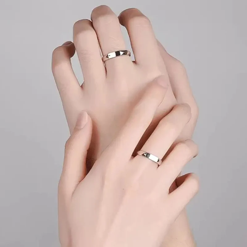 925 Sterling Silver Lovers Rings