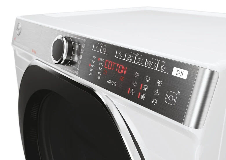 Hoover H5WPB610AMBC8-S H-WASH 550 Lavatrice A Libera Installazione 10 Kg, 1600 Giri, Power Care System, Auto Care, Steam Care Pro, Classe A, Bianco