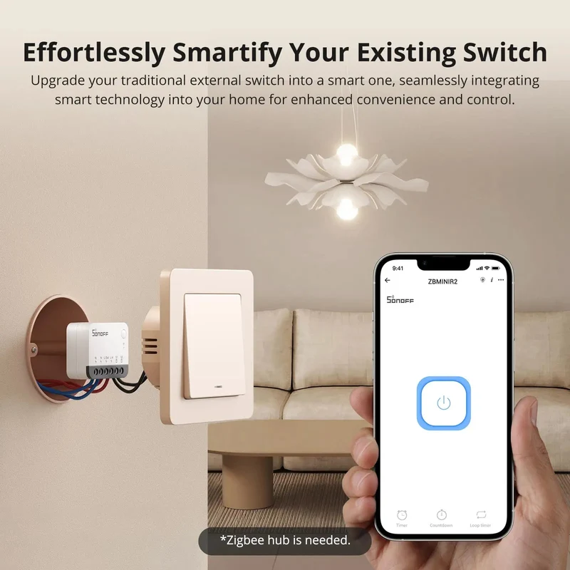 SONOFF ZBMINIR2 Zigbee 3.0 Smart External Switch Control Module