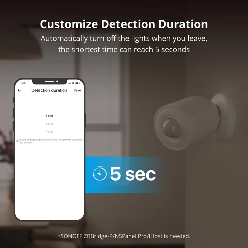 SONOFF SNZB-03P ZigBee Motion Detector Sensor