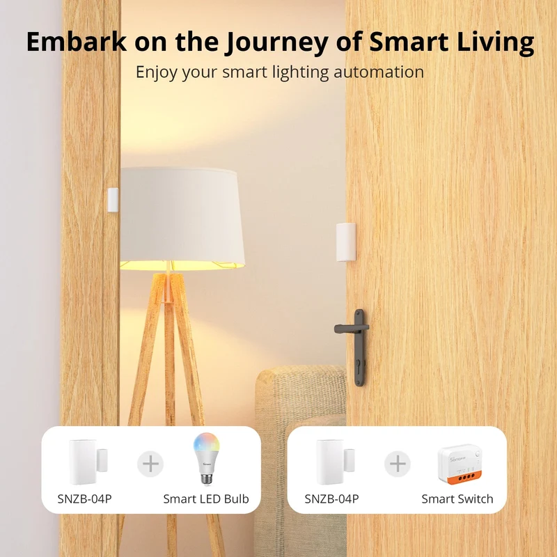 SONOFF SNZB-04P Zigbee Door/Window Sensor with Tamper Alert
