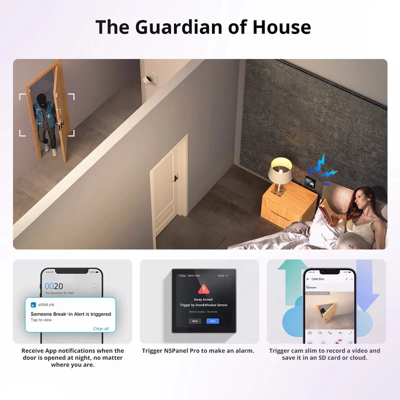 SONOFF SNZB-04P Zigbee Door/Window Sensor with Tamper Alert