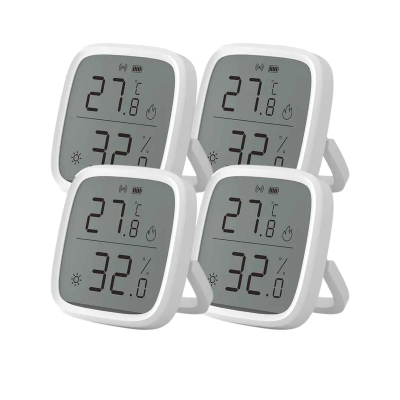 4PCS SONOFF SNZB-02D Zigbee LCD Smart Temperature & Humidity Sensor