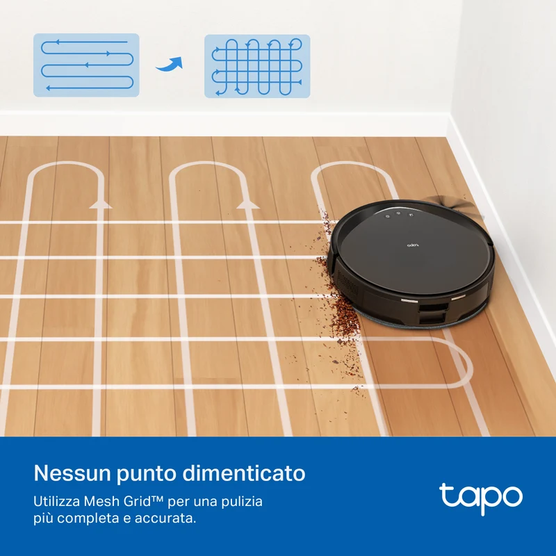 Tapo RV20 Max Plus Robot Aspirapolvere LiDAR MagSlim, Base All-in-One