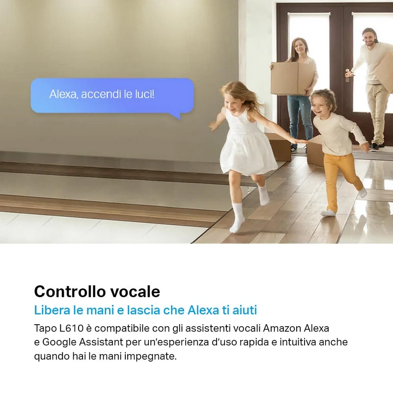 Tapo L610 Faretto LED Smart Wi-Fi Dimmerabile GU10, Controllo Vocale con Alexa, 4pz