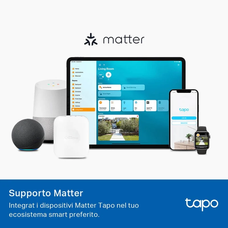 Tapo L535E Lampadina Smart Matter E27 Multicolore 1055lm 75W Alexa Google