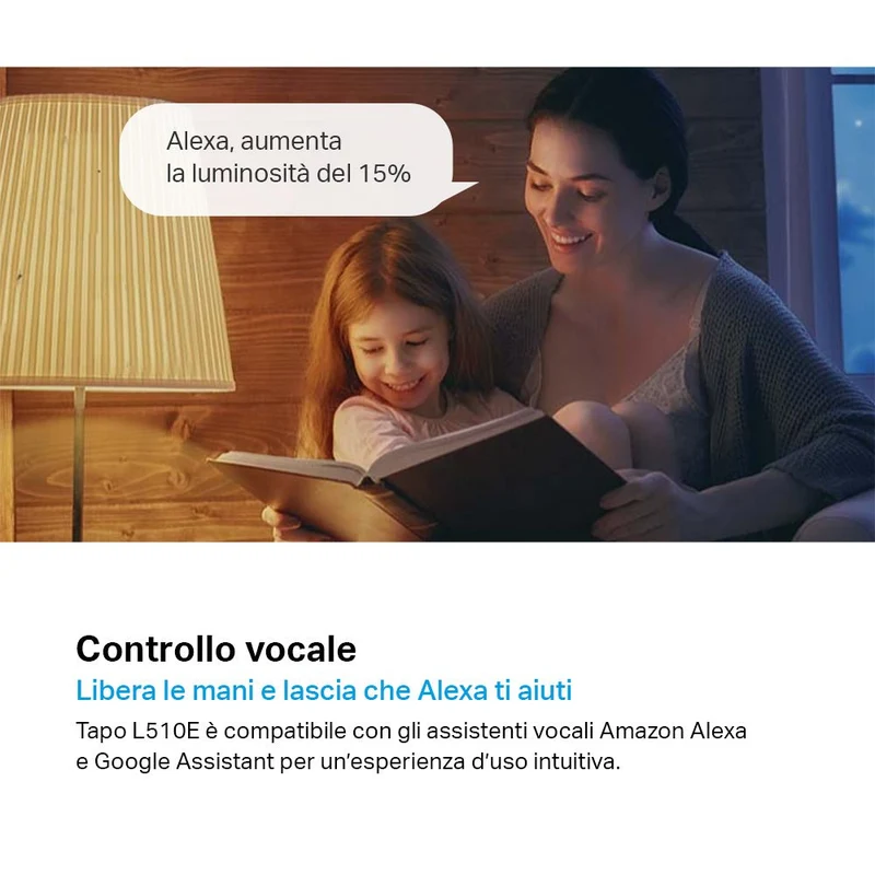 Tapo L510E Lampadina Smart WiFi E27 Luce Calda 806lm 9W Alexa Google, 2pz