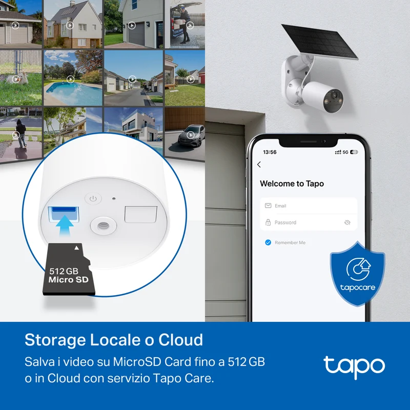 Tapo C410 Telecamera Wi-Fi Esterno a Batteria 2K 3MP, Visione Notturna a Colori