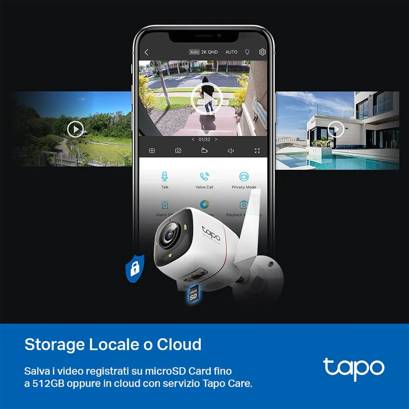 Tapo C325WB Telecamera WiFi Esterno 2K 4MP, ColorPro, WiFi/Ethernet