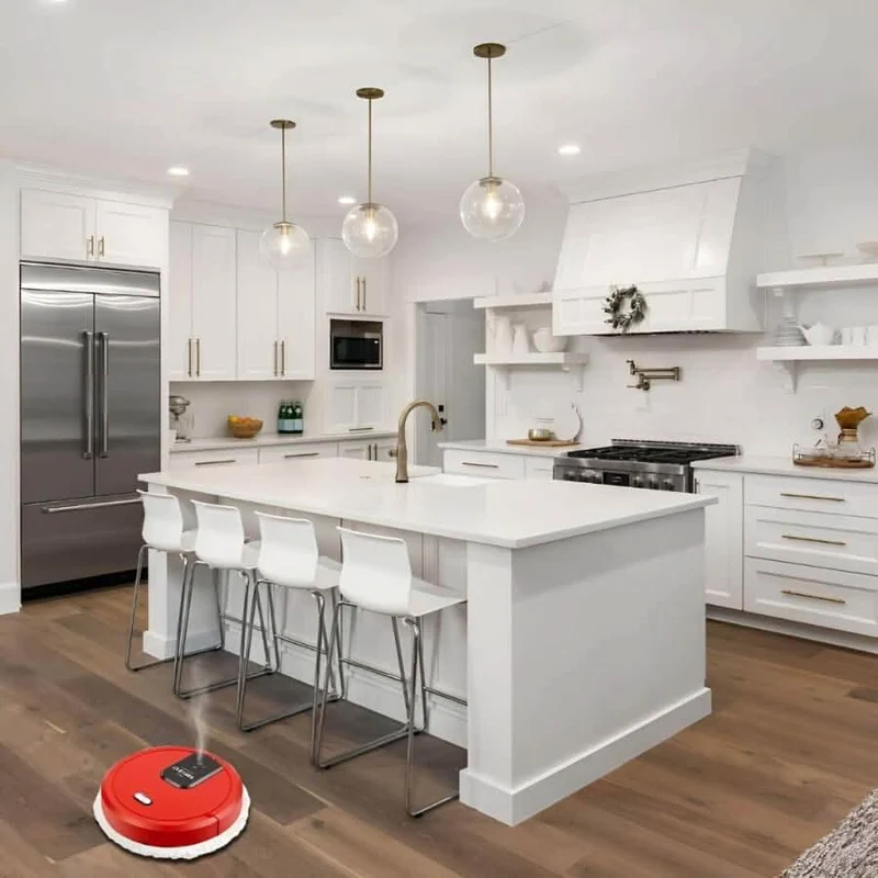 Robot Aspirateur Laveur Intelligent avec Navigation, Nettoyage Silencieux et Modes Multiples